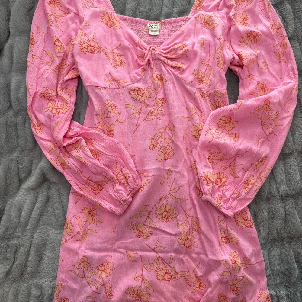 Billabong Pink Floral Knit Top